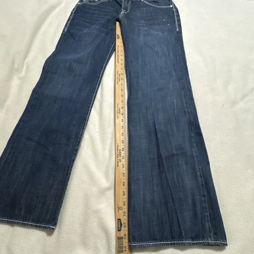 Rock and Republic Jeans Men's Size 36x34 Straight Leg Dark Wash Rebellion R5101
